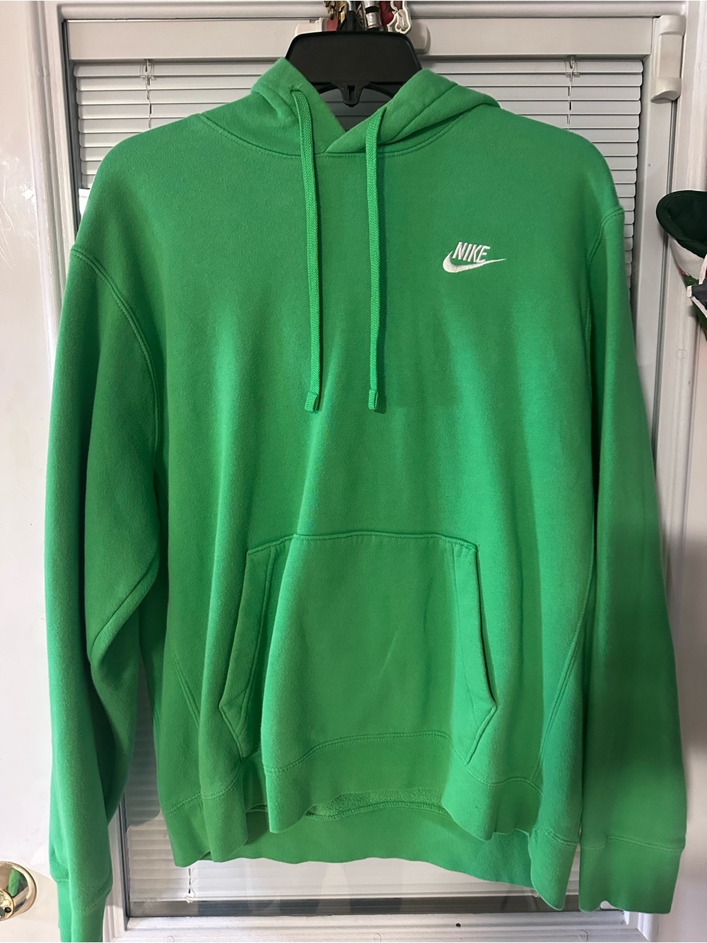 Nike Green Hoodie with White Logo - Unisex Pullover